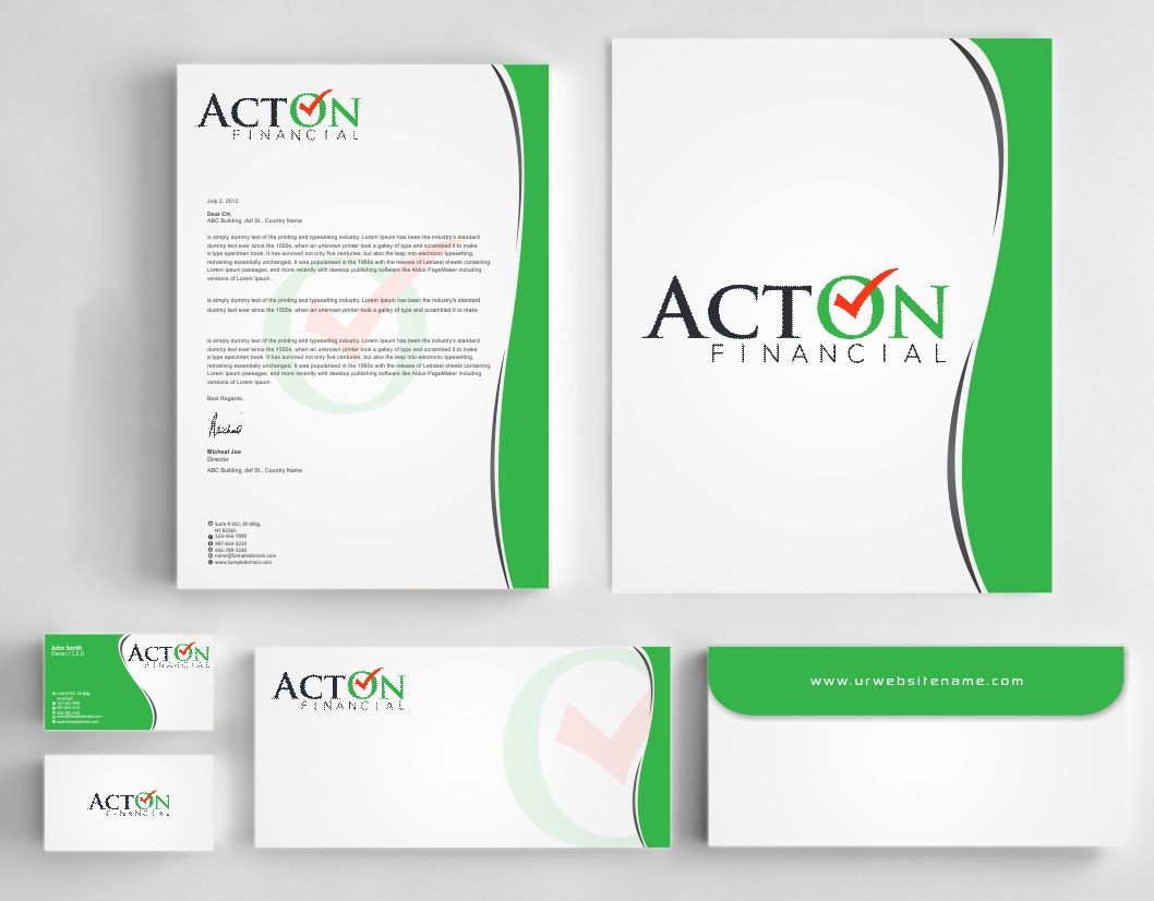 Design de Papeterie par AwsomeD pour ActOn Financial | Design #12031954