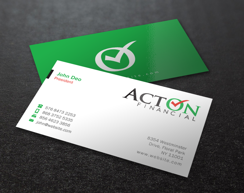 Stationery Design by Brand aid for ActOn Financial | Design #12031798