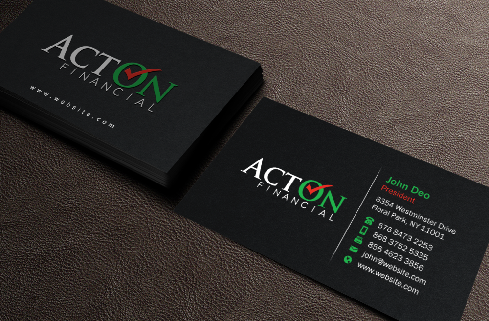 Stationery Design by Brand aid for ActOn Financial | Design #12031820