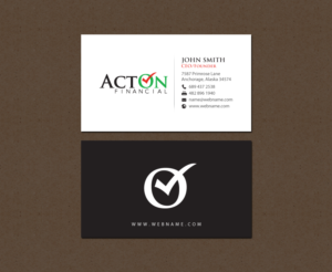Stationery Design by chandrayaan.creative for ActOn Financial | Design: #12032403