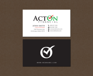 Stationery Design by chandrayaan.creative for ActOn Financial | Design: #12032404