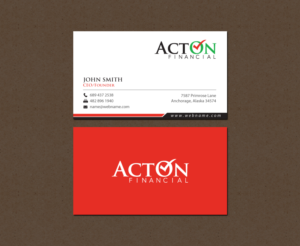 Stationery Design by chandrayaan.creative for ActOn Financial | Design: #12032412