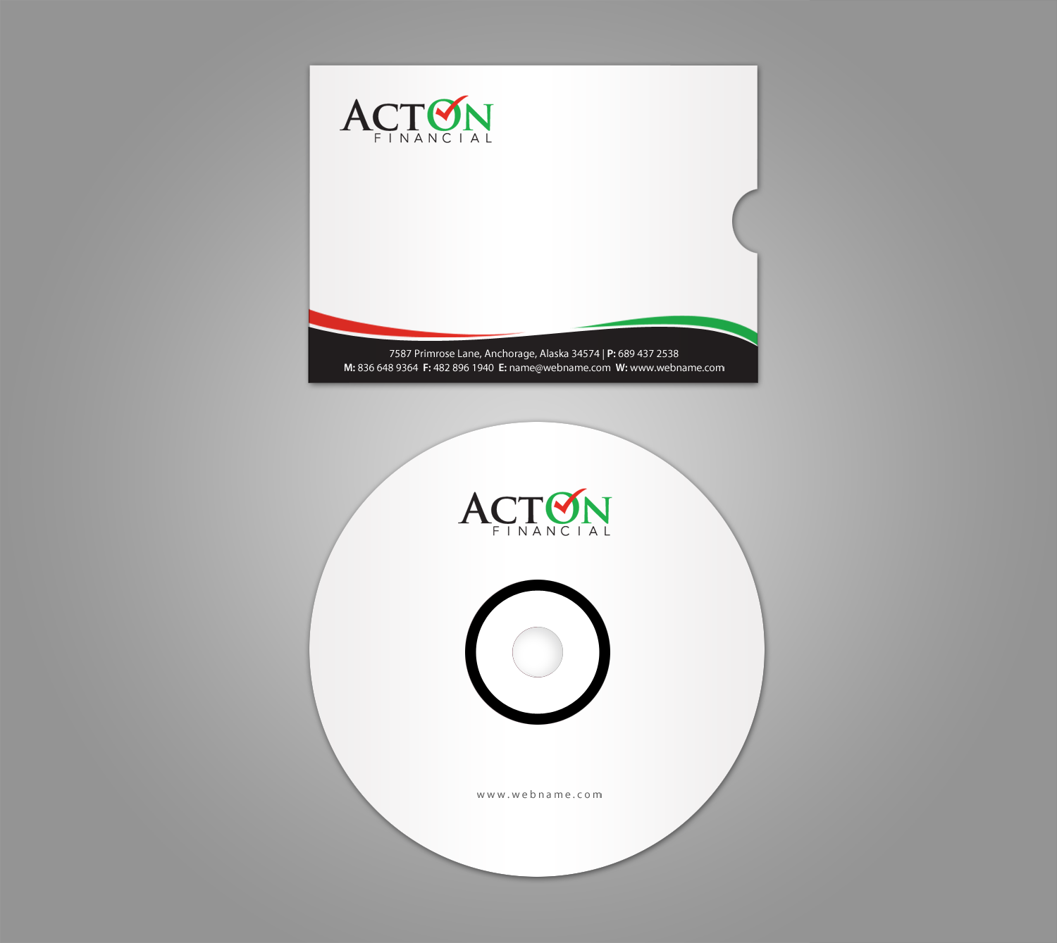 Stationery Design by chandrayaan.creative for ActOn Financial | Design #12068119