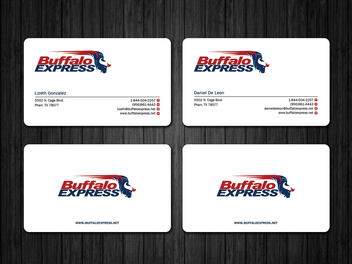 Business Card Design by Sandaruwan for Buffalo Express | Design #12011794