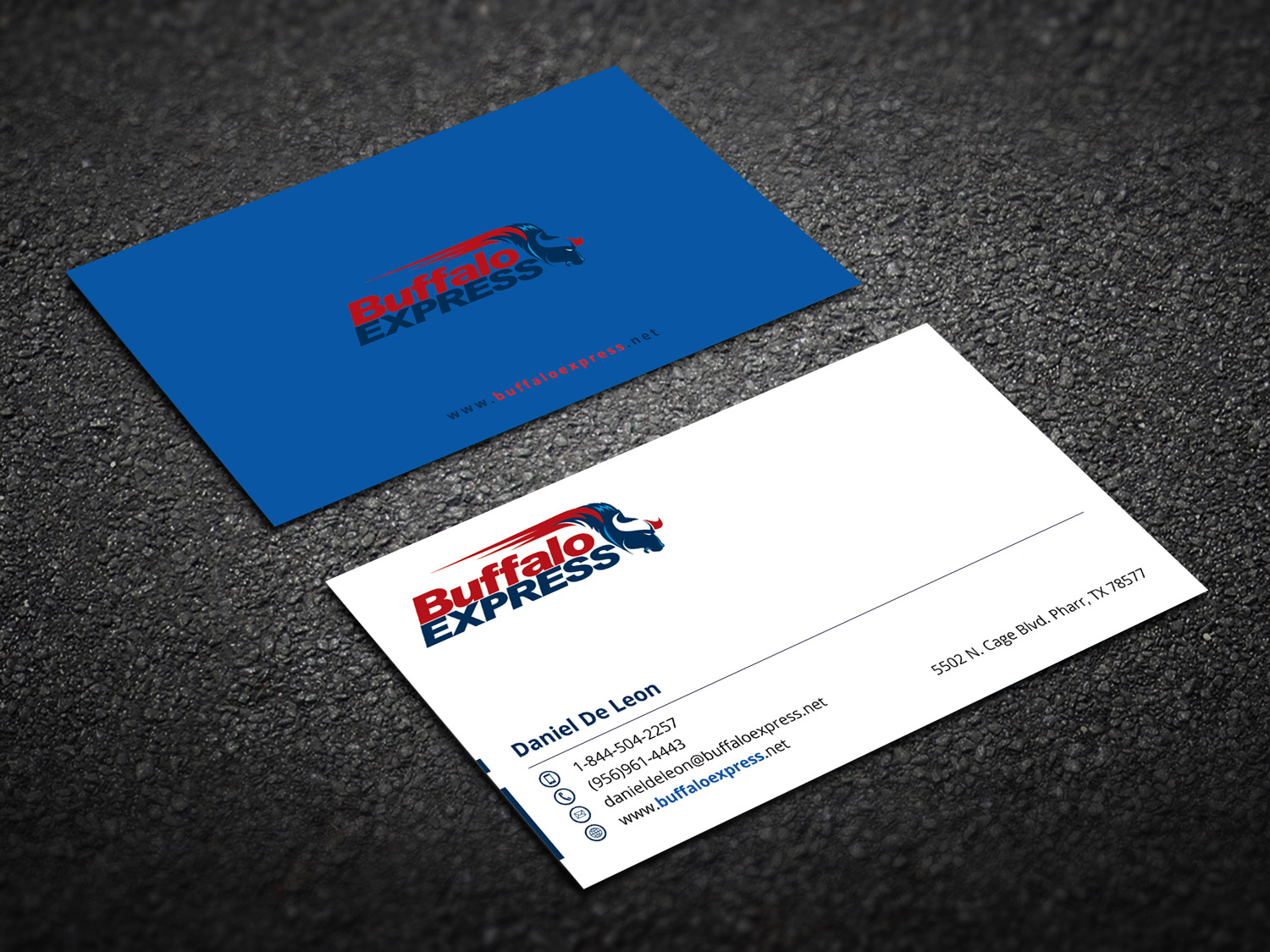 Business Card Design by Khaled Saifullah for Buffalo Express | Design #12035539