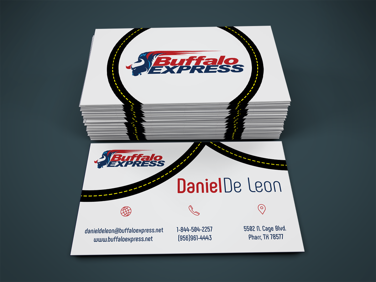 Business Card Design by OUALID TAHIRI for Buffalo Express | Design #12028848