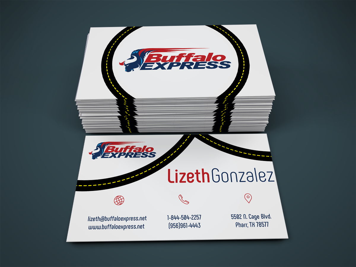 Business Card Design by OUALID TAHIRI for Buffalo Express | Design #12028855