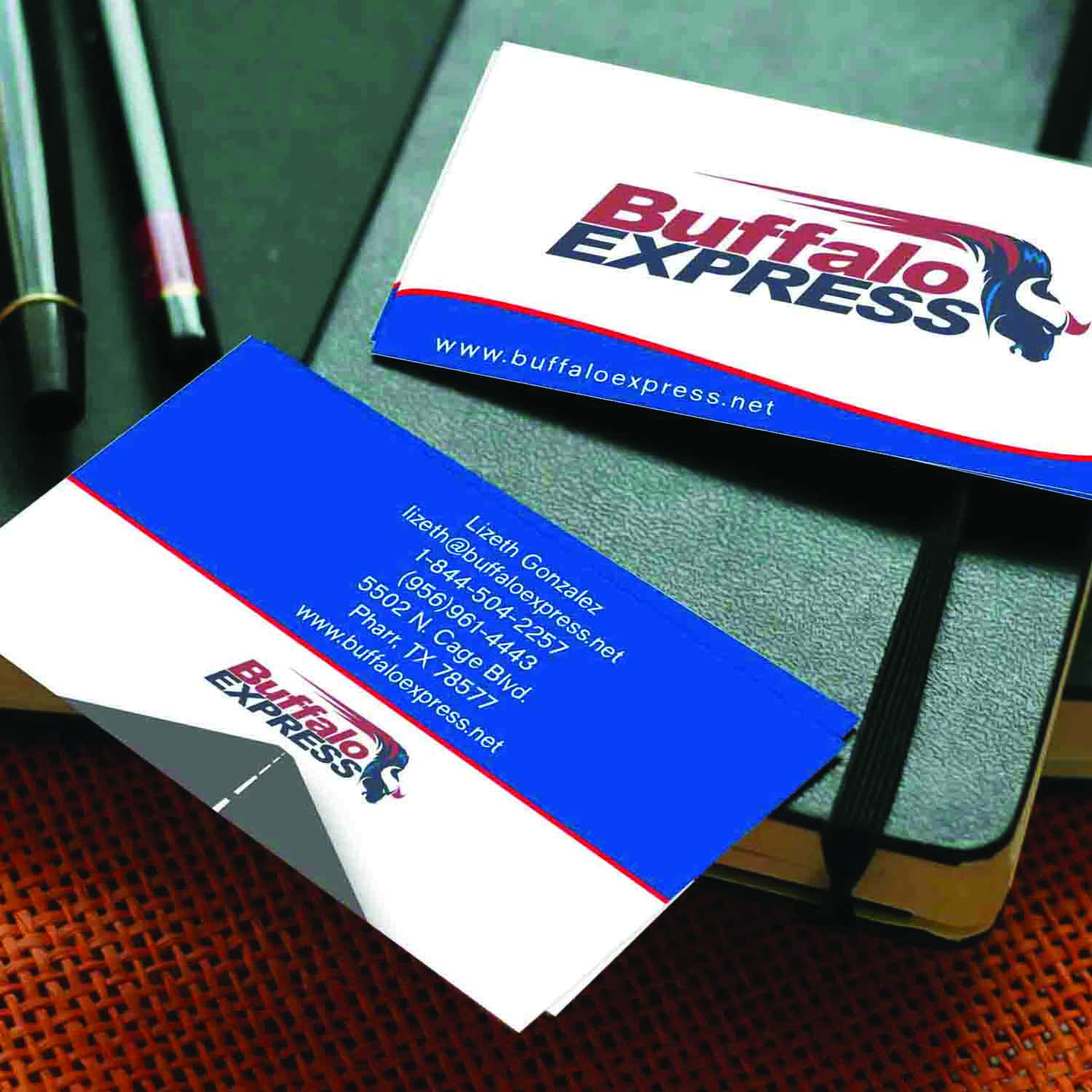 Business Card Design by gitaugriffith for Buffalo Express | Design #12011300