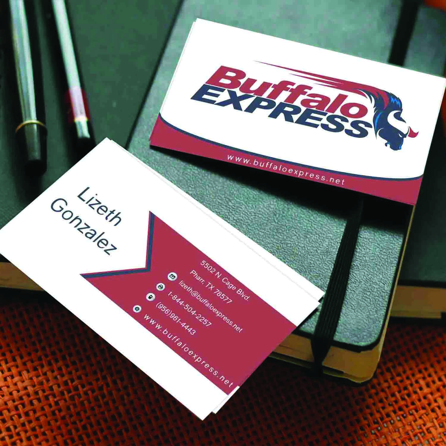 Business Card Design by gitaugriffith for Buffalo Express | Design #12021478