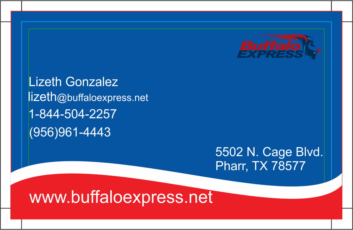 Diseño de Tarjeta de Presentación por srijanidey90 para Buffalo Express | Diseño #12037315
