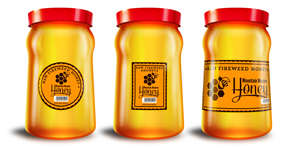 Label for honey jars and buckets | Label Design by Greedin