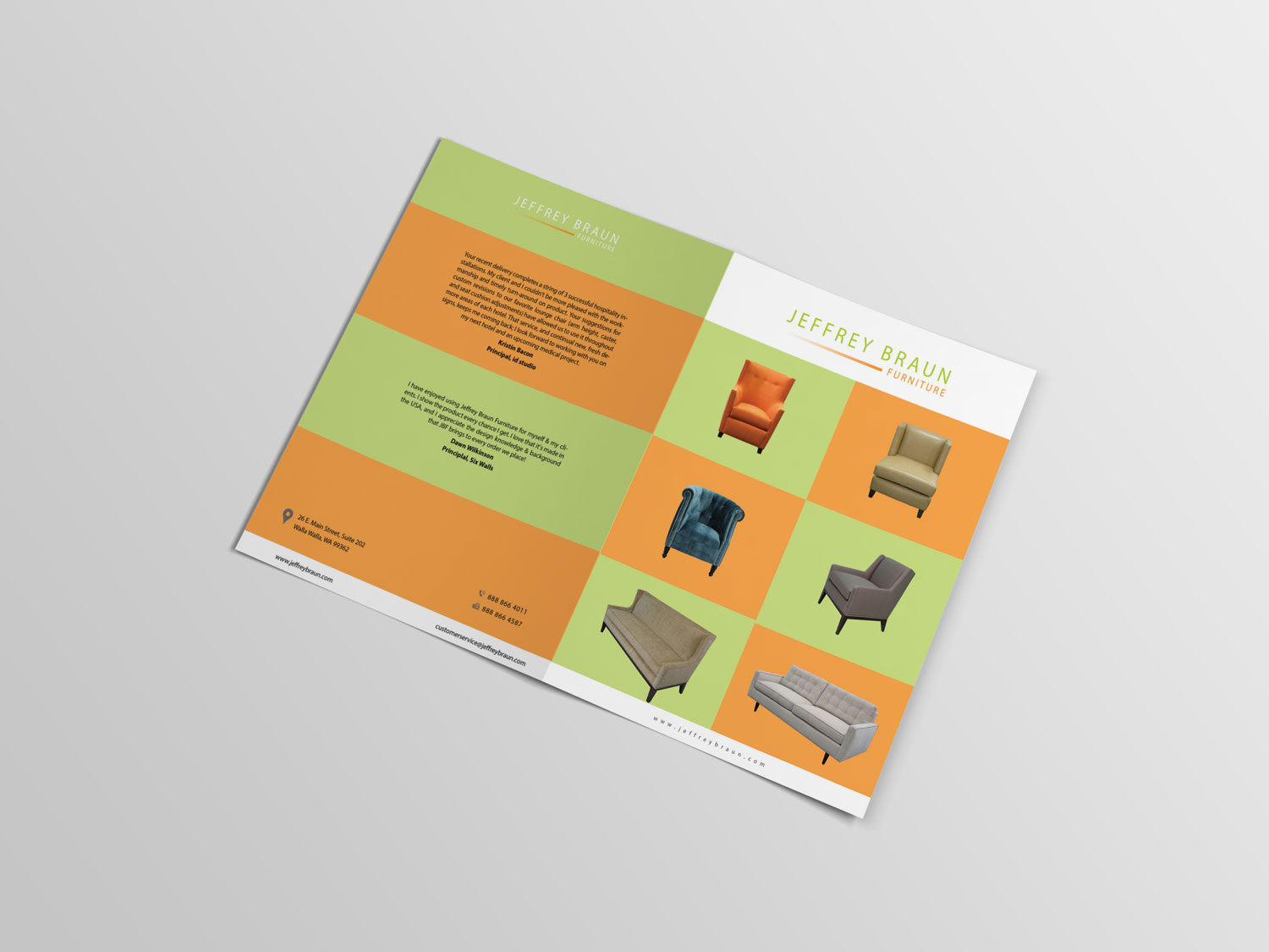Brochure Design by chand.anp for Jeffrey Braun Furniture | Design #12026135