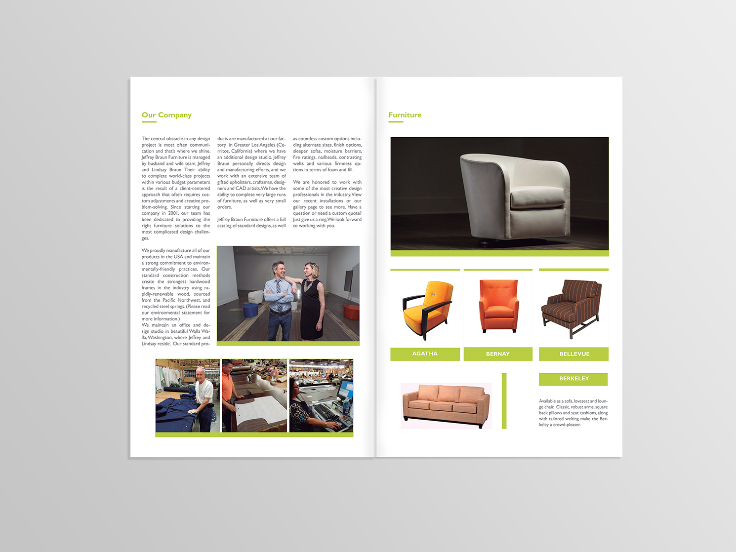 Brochure Design by artgallery077 for Jeffrey Braun Furniture | Design #12036485