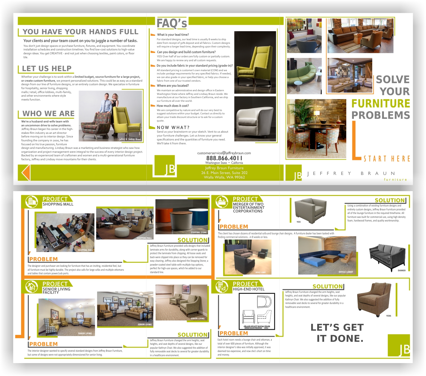 Serious Modern It Company Brochure Design For Jeffrey Braun Brochure Design By Chromax8 For Jeffrey Braun Furniture 12079174