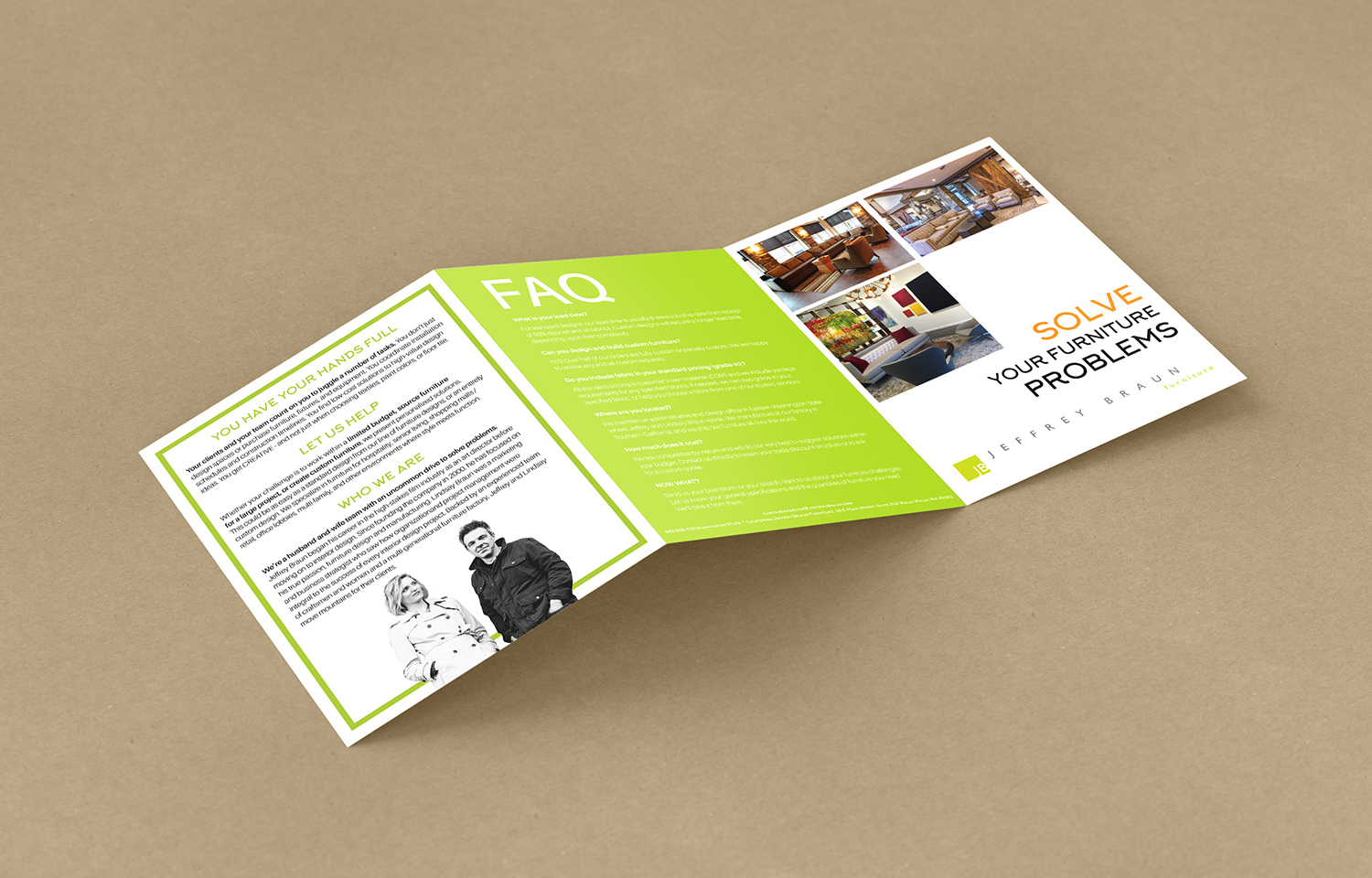 Brochure Design by sudheesh chandran for Jeffrey Braun Furniture | Design #12081708