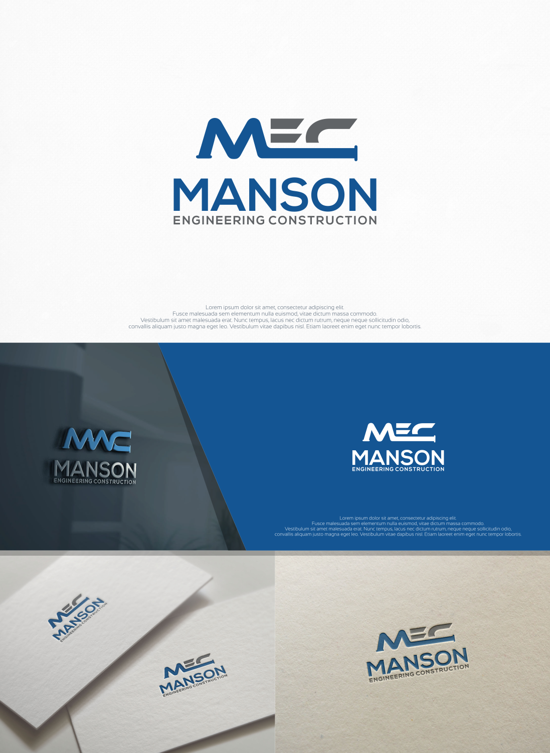 Logo Design by jenggot_merah_ for Manson Engineering Construction | Design #12021781