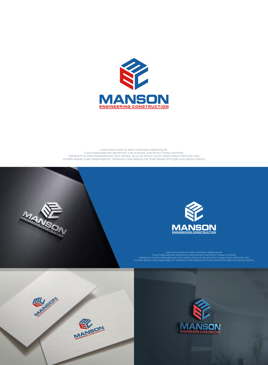 Logo Design by jenggot_merah_ for Manson Engineering Construction | Design #12089552