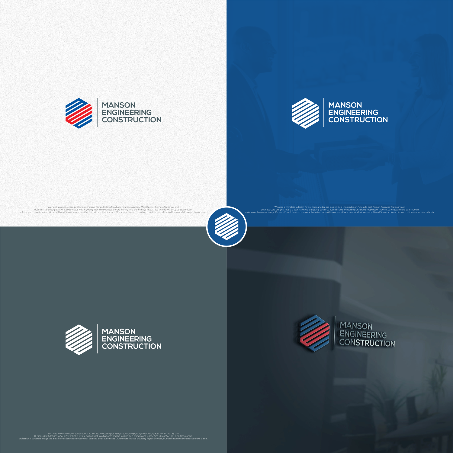 Logo Design by jenggot_merah_ for Manson Engineering Construction | Design #12190782