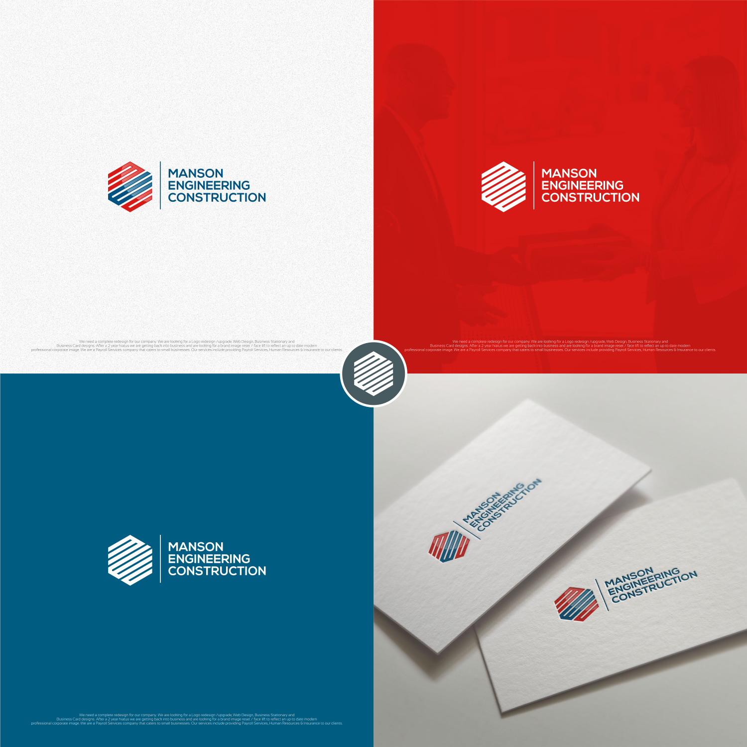 Logo Design by jenggot_merah_ for Manson Engineering Construction | Design #12254047
