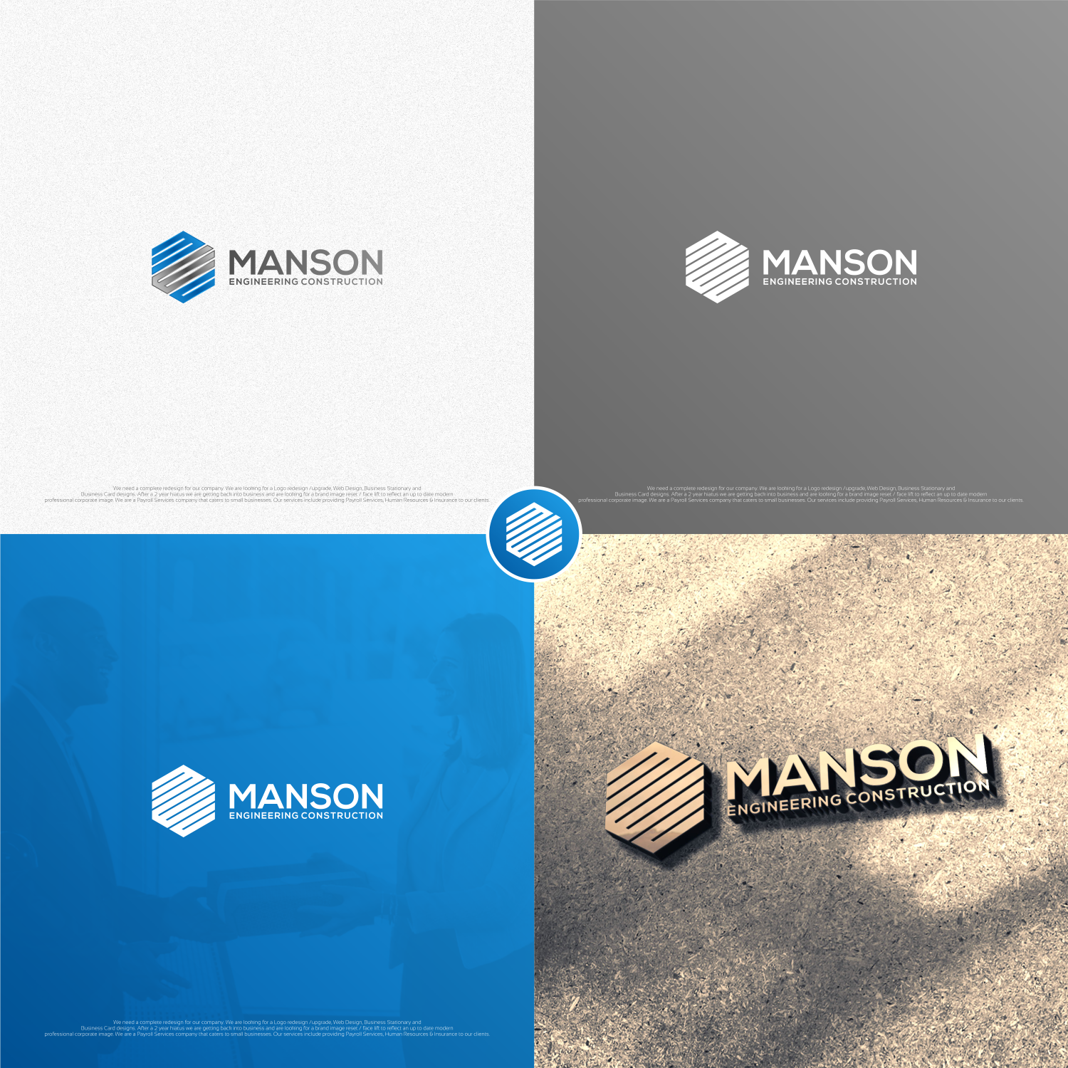Logo Design by jenggot_merah_ for Manson Engineering Construction | Design #12265615