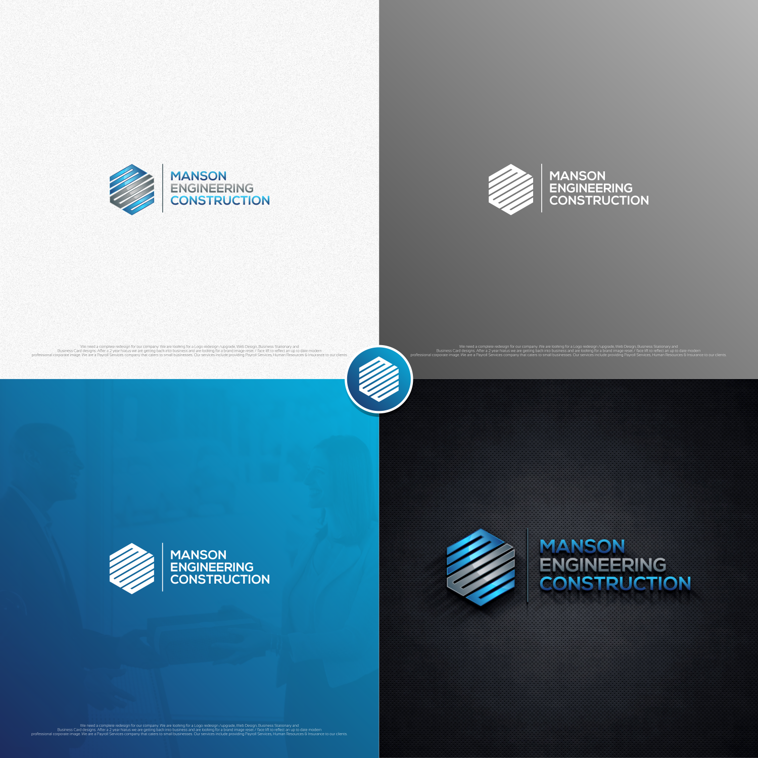 Logo Design by jenggot_merah_ for Manson Engineering Construction | Design #12267882
