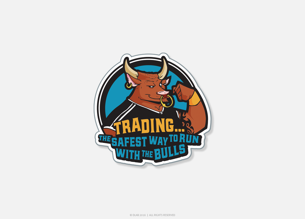 Sticker Design by DLab™ for Online Trading Academy | Design: #12017389