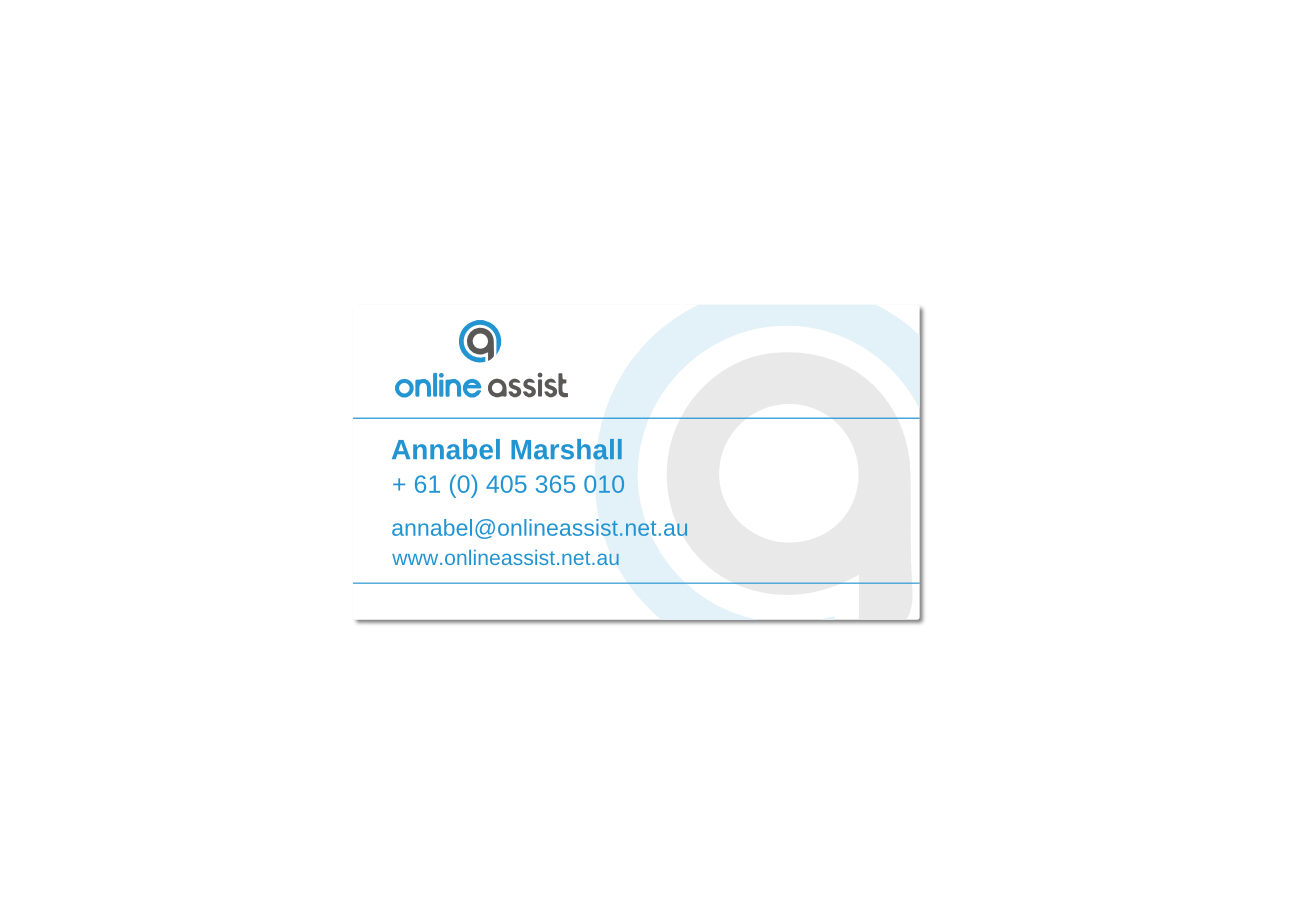 Business Card Design by Gita. for Online Assist | Design #12017762