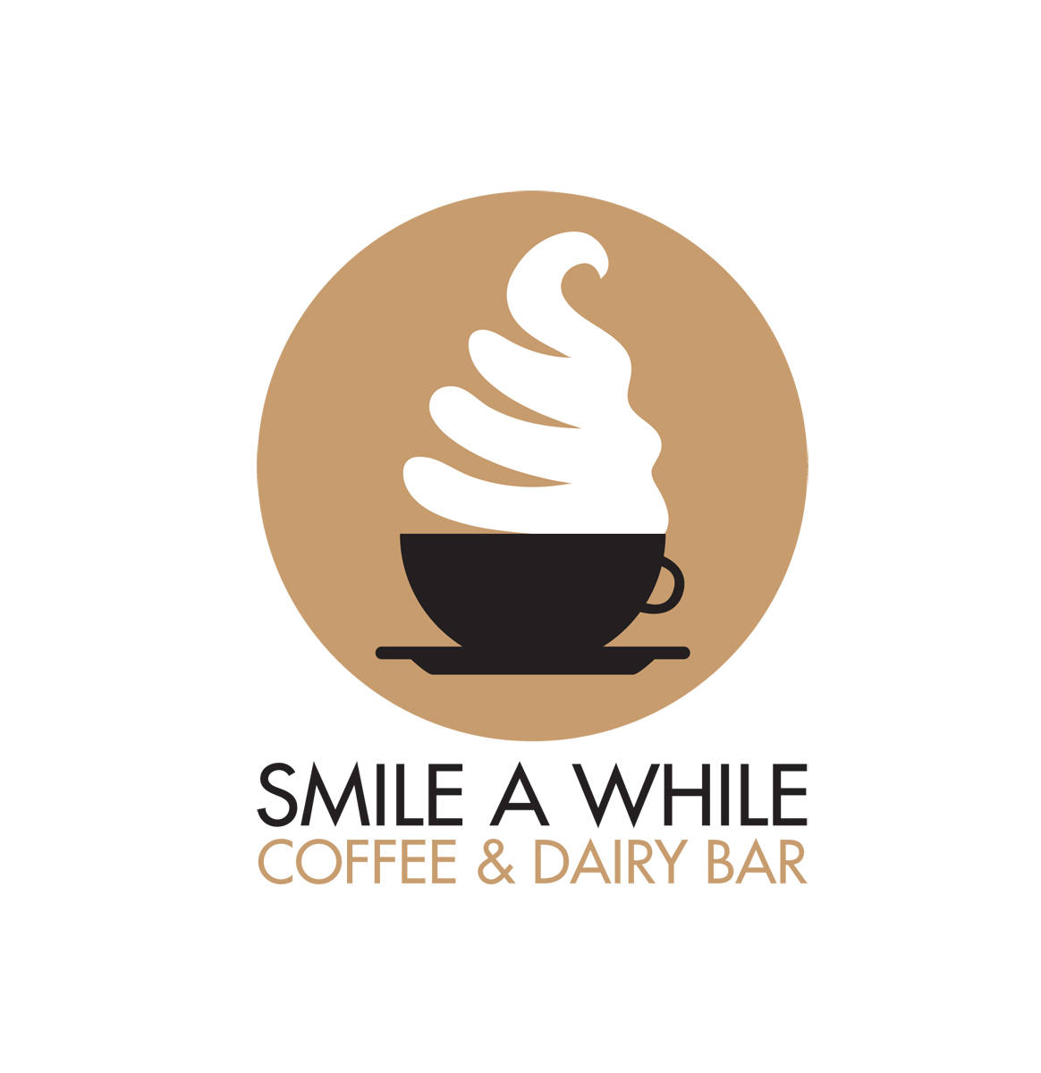 Logo Design by Halfull Media for Smile a While Dairy Bar Inc. | Design #12284382