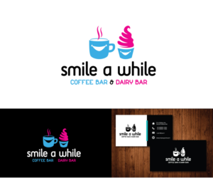 Logo Design by e-graphics for Smile a While Dairy Bar Inc. | Design: #12158496