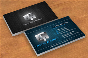 Diseño de Tarjeta de Presentación por blakeminus para Lakes Networking | Diseño #2373556