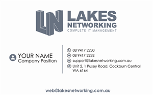 Business Card Design by Cyanide Design for Lakes Networking | Design: #2390502