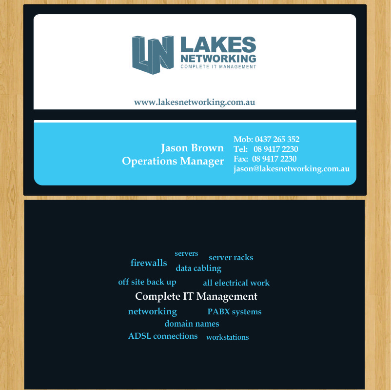 Business Card Design by Helen for Lakes Networking | Design #2381793