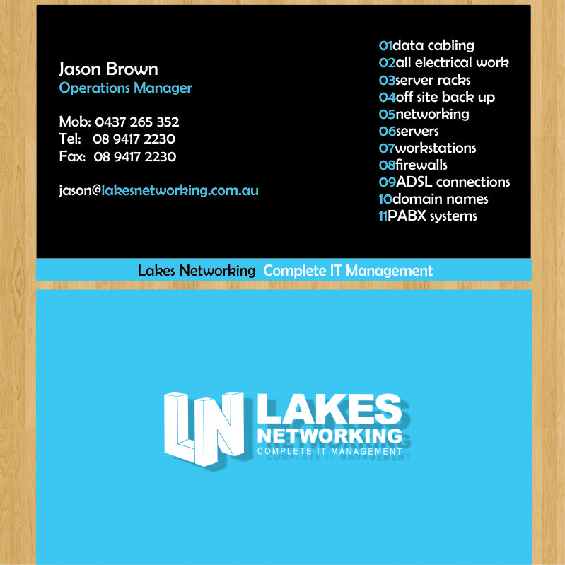 Business Card Design by Helen for Lakes Networking | Design #2382254