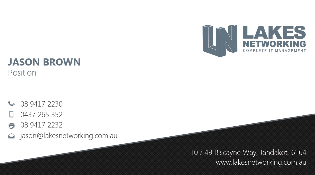 Business Card Design by Stoica Alin Ilie for Lakes Networking | Design #2389992