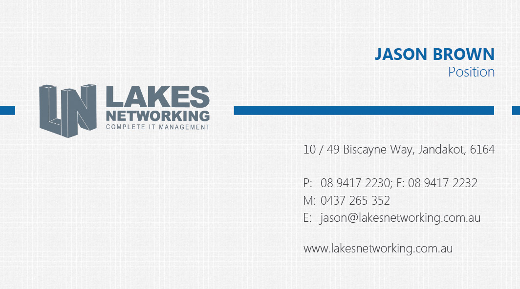 Business Card Design by Stoica Alin Ilie for Lakes Networking | Design #2390211