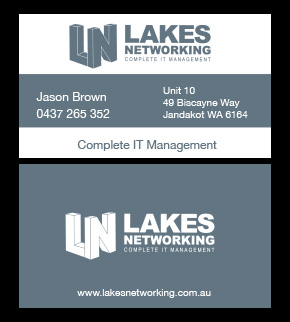 Diseño de Tarjeta de Presentación por Priyo Subarkah para Lakes Networking | Diseño #2387882