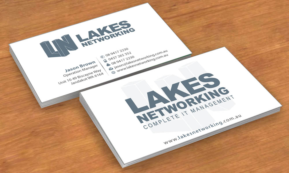Design de Carte de Visite par Sbss pour Lakes Networking | Design #2373929