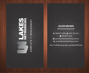Business Card Design by Sbss for Lakes Networking | Design: #2373948