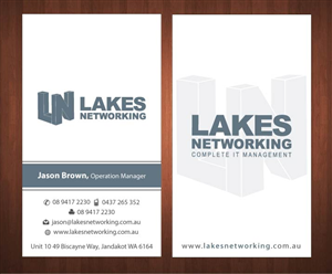 Diseño de Tarjeta de Presentación por Sbss para Lakes Networking | Diseño: #2373961