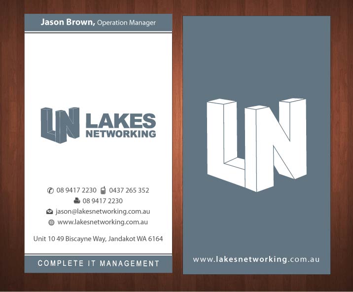 Diseño de Tarjeta de Presentación por Sbss para Lakes Networking | Diseño #2373967