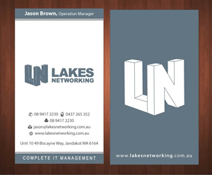 Diseño de Tarjeta de Presentación por Sbss para Lakes Networking | Diseño: #2373967