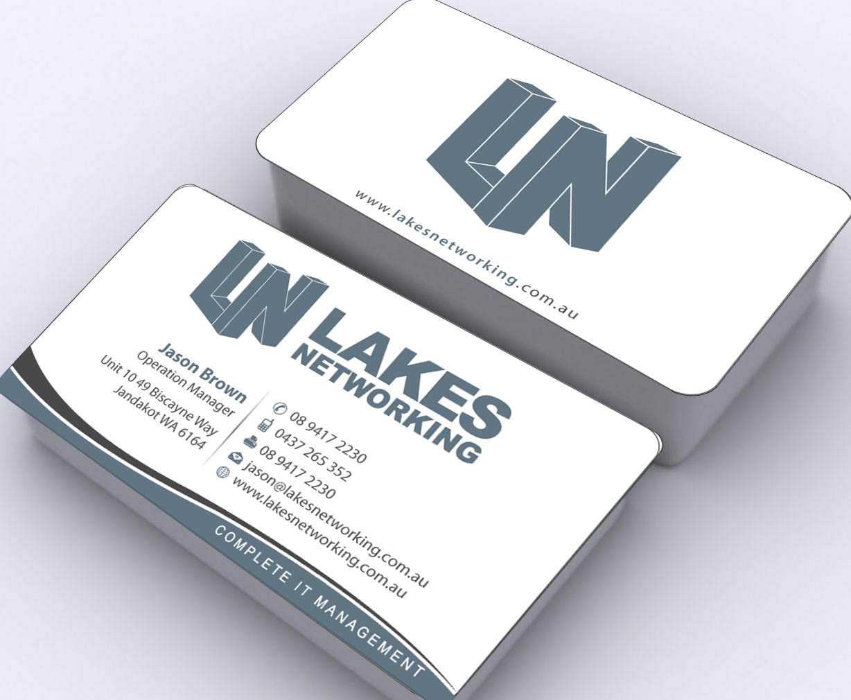 Diseño de Tarjeta de Presentación por Sbss para Lakes Networking | Diseño #2373977