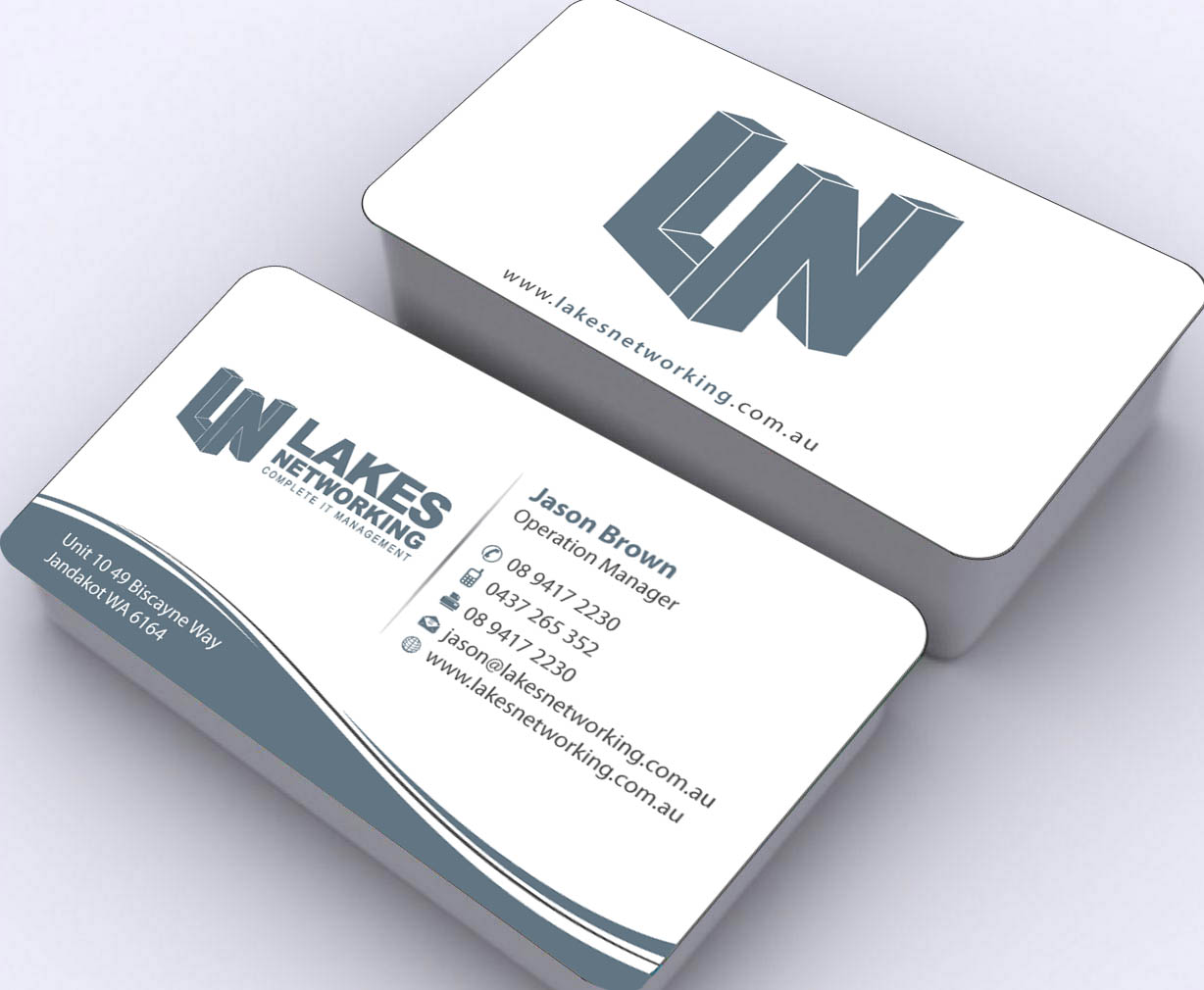 Diseño de Tarjeta de Presentación por Sbss para Lakes Networking | Diseño #2373980