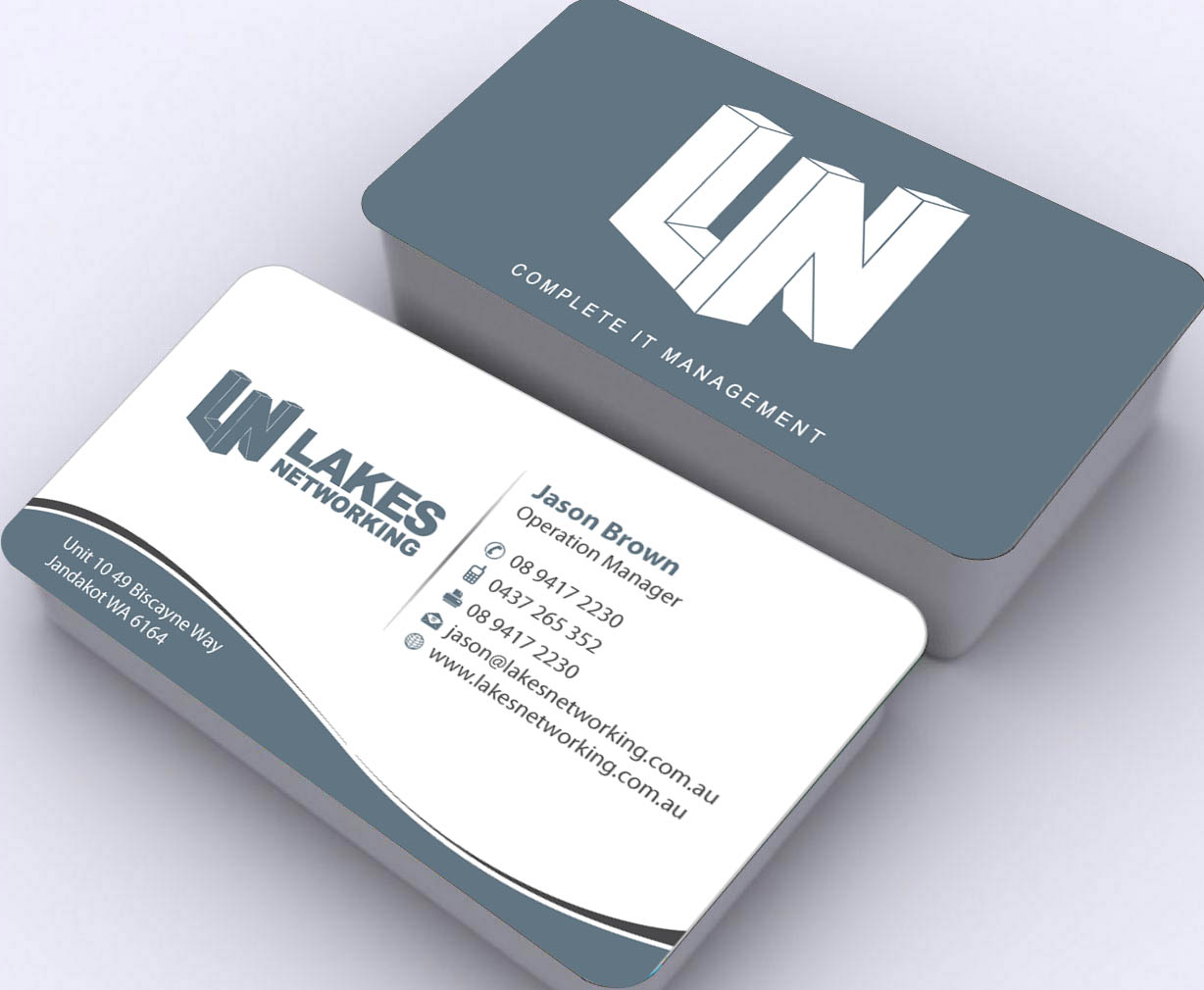 Design de Carte de Visite par Sbss pour Lakes Networking | Design #2374840