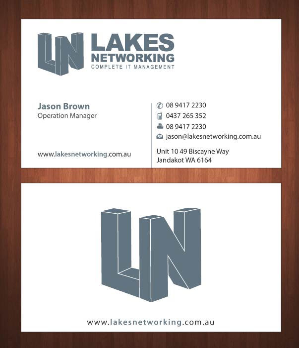 Design de Carte de Visite par Sbss pour Lakes Networking | Design #2390883