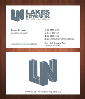 Business Card Design by Sbss for Lakes Networking | Design: #2390883