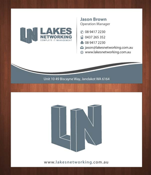 Business Card Design by Sbss for Lakes Networking | Design: #2390885
