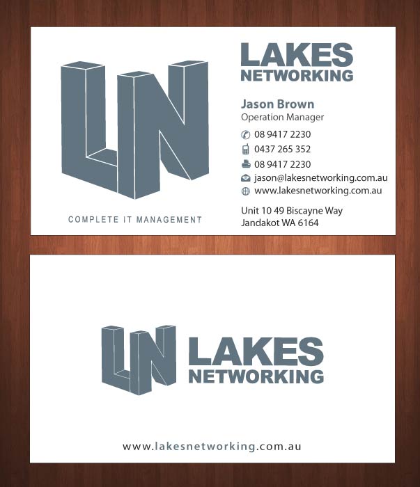 Design de Carte de Visite par Sbss pour Lakes Networking | Design #2390891