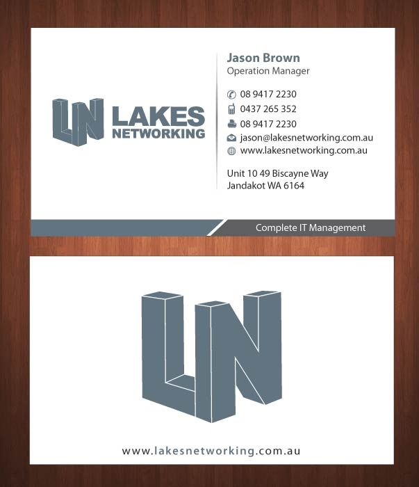 Design de Carte de Visite par Sbss pour Lakes Networking | Design #2390892