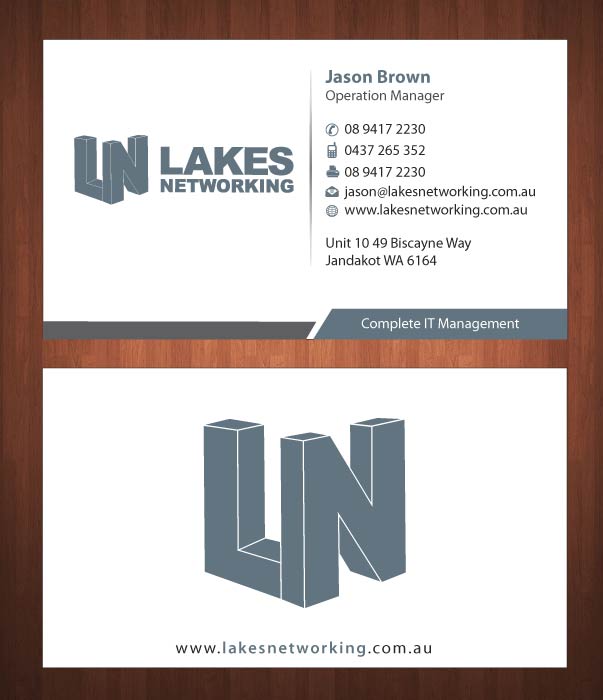 Design de Carte de Visite par Sbss pour Lakes Networking | Design #2390893
